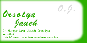 orsolya jauch business card